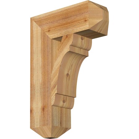 Ekena Millwork Olympic Craftsman Rough Sawn Bracket, Western Red Cedar, 6"W x 18"D x 26"H BKT06X18X26OLY04RWR